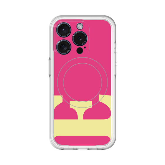 スリムプロテクションプレミアムケース with MagSafe［ オリジナル - initial color - E pink ］