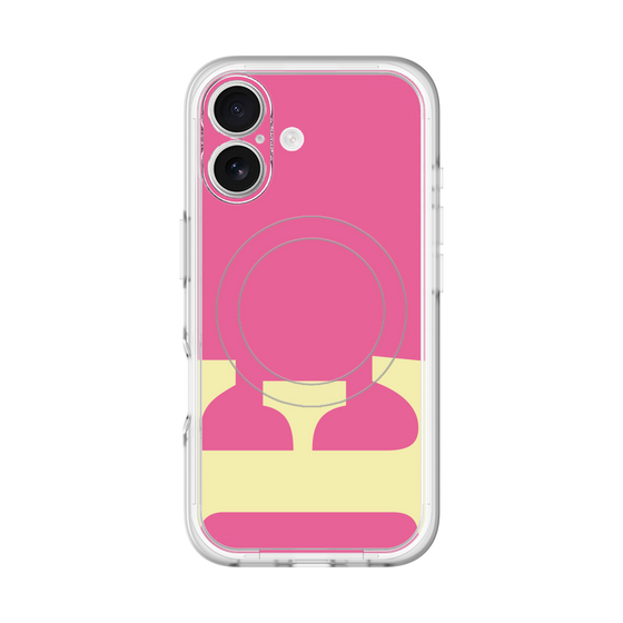 スリムプロテクションプレミアムケース with MagSafe［ オリジナル - initial color - E pink ］