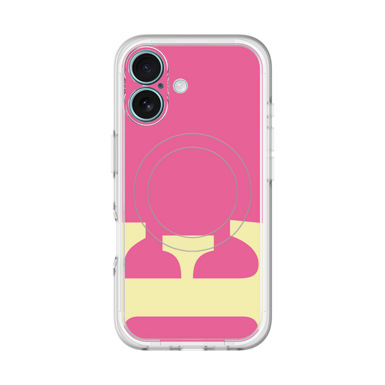 スリムプロテクションプレミアムケース with MagSafe［ オリジナル - initial color - E pink ］