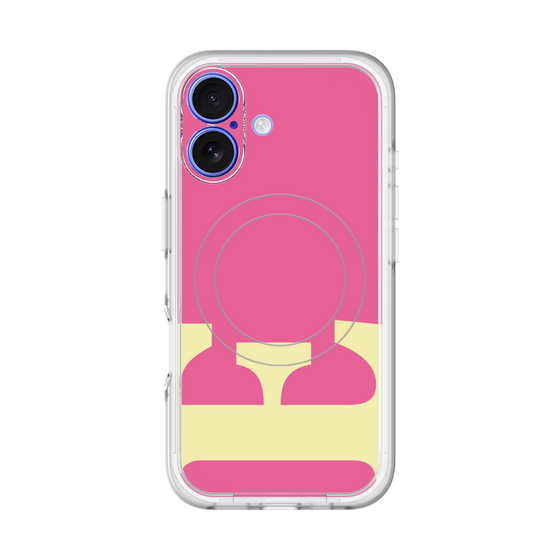 スリムプロテクションプレミアムケース with MagSafe［ オリジナル - initial color - E pink ］