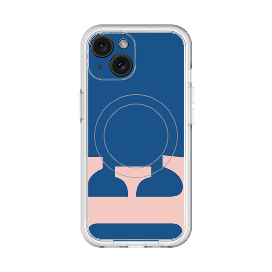 スリムプロテクションプレミアムケース with MagSafe［ オリジナル - initial color - E navy ］