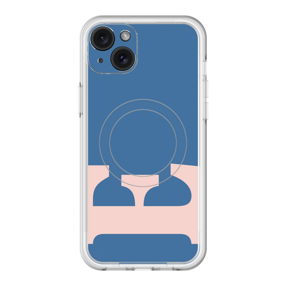 スリムプロテクションプレミアムケース with MagSafe［ オリジナル - initial color - E navy ］