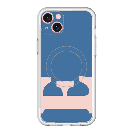 スリムプロテクションプレミアムケース with MagSafe［ オリジナル - initial color - E navy ］