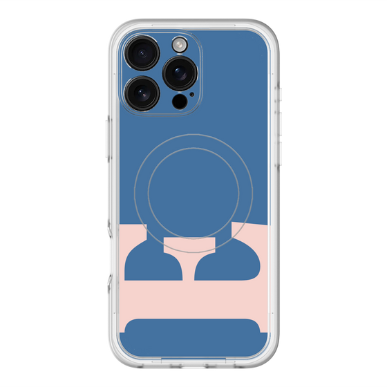 スリムプロテクションプレミアムケース with MagSafe［ オリジナル - initial color - E navy ］