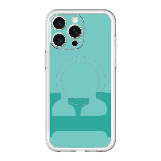 スリムプロテクションプレミアムケース with MagSafe［ オリジナル - initial color - E light green ］