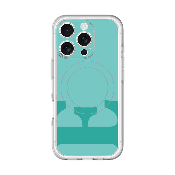 スリムプロテクションプレミアムケース with MagSafe［ オリジナル - initial color - E light green ］
