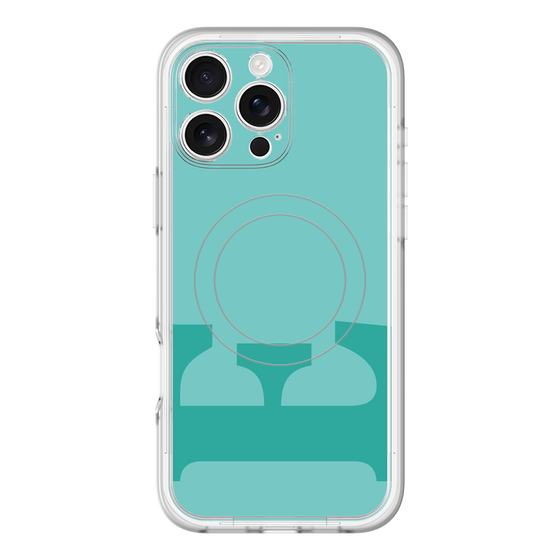 スリムプロテクションプレミアムケース with MagSafe［ オリジナル - initial color - E light green ］
