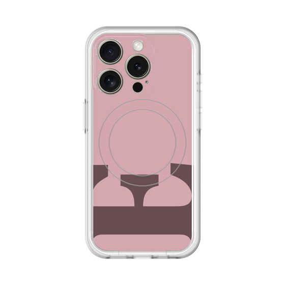 スリムプロテクションプレミアムケース with MagSafe［ オリジナル - initial color - E dusty pink ］