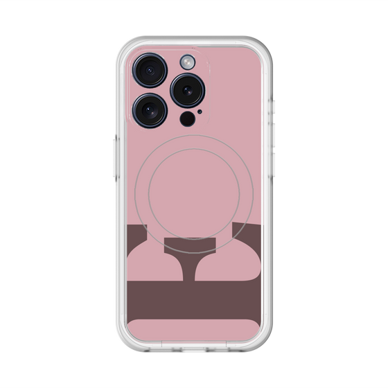 スリムプロテクションプレミアムケース with MagSafe［ オリジナル - initial color - E dusty pink ］