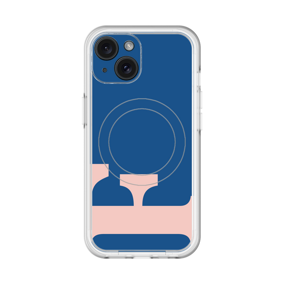 スリムプロテクションプレミアムケース with MagSafe［ オリジナル - initial color - F navy ］