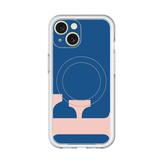 スリムプロテクションプレミアムケース with MagSafe［ オリジナル - initial color - F navy ］