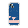 スリムプロテクションプレミアムケース with MagSafe［ オリジナル - initial color - F navy ］