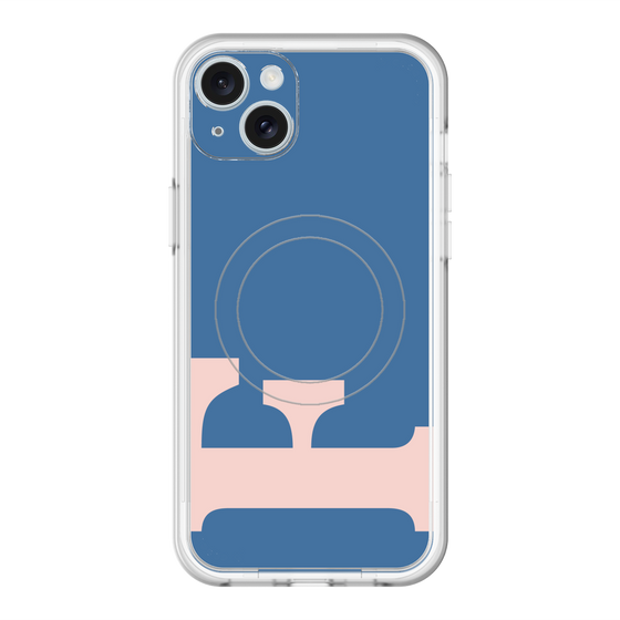 スリムプロテクションプレミアムケース with MagSafe［ オリジナル - initial color - F navy ］