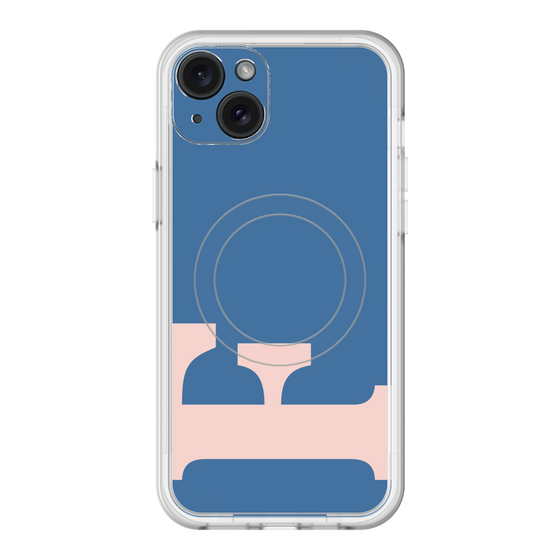 スリムプロテクションプレミアムケース with MagSafe［ オリジナル - initial color - F navy ］