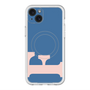 スリムプロテクションプレミアムケース with MagSafe［ オリジナル - initial color - F navy ］