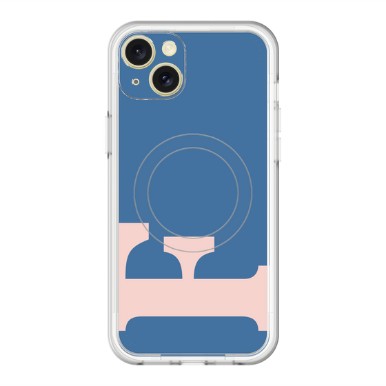 スリムプロテクションプレミアムケース with MagSafe［ オリジナル - initial color - F navy ］