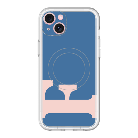 スリムプロテクションプレミアムケース with MagSafe［ オリジナル - initial color - F navy ］