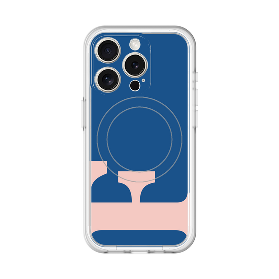 スリムプロテクションプレミアムケース with MagSafe［ オリジナル - initial color - F navy ］