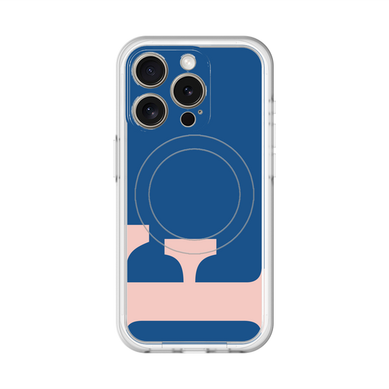 スリムプロテクションプレミアムケース with MagSafe［ オリジナル - initial color - F navy ］