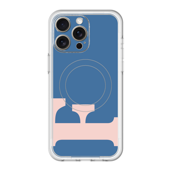スリムプロテクションプレミアムケース with MagSafe［ オリジナル - initial color - F navy ］
