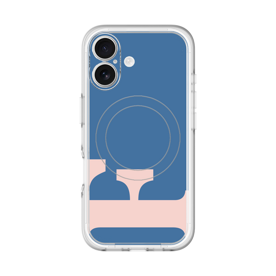 スリムプロテクションプレミアムケース with MagSafe［ オリジナル - initial color - F navy ］