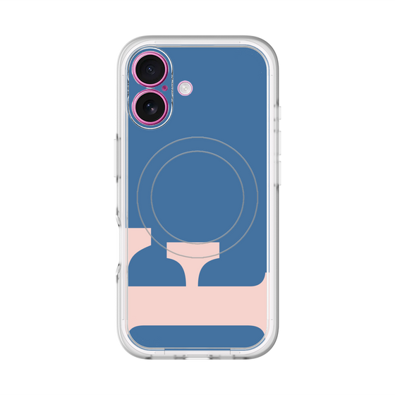スリムプロテクションプレミアムケース with MagSafe［ オリジナル - initial color - F navy ］