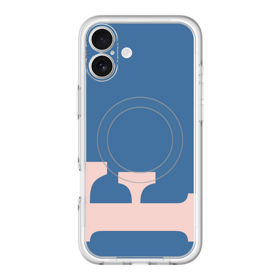 スリムプロテクションプレミアムケース with MagSafe［ オリジナル - initial color - F navy ］