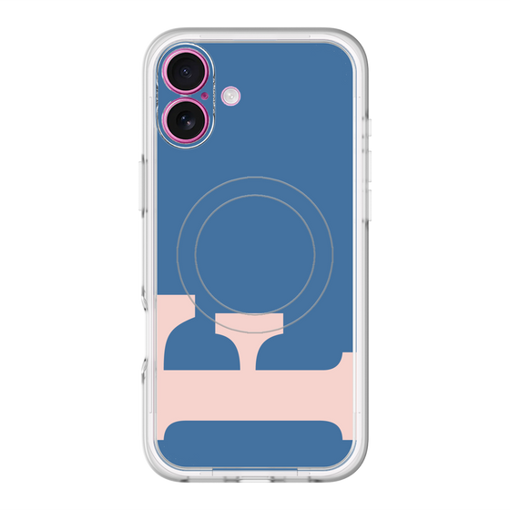 スリムプロテクションプレミアムケース with MagSafe［ オリジナル - initial color - F navy ］