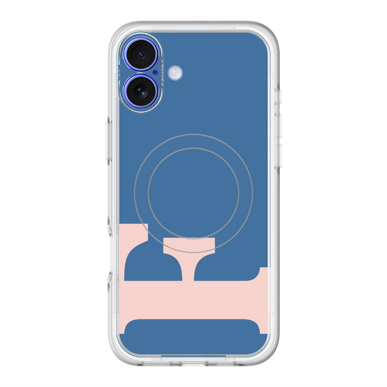 スリムプロテクションプレミアムケース with MagSafe［ オリジナル - initial color - F navy ］