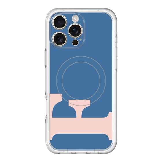 スリムプロテクションプレミアムケース with MagSafe［ オリジナル - initial color - F navy ］