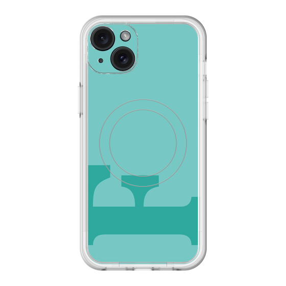 スリムプロテクションプレミアムケース with MagSafe［ オリジナル - initial color - F light green ］