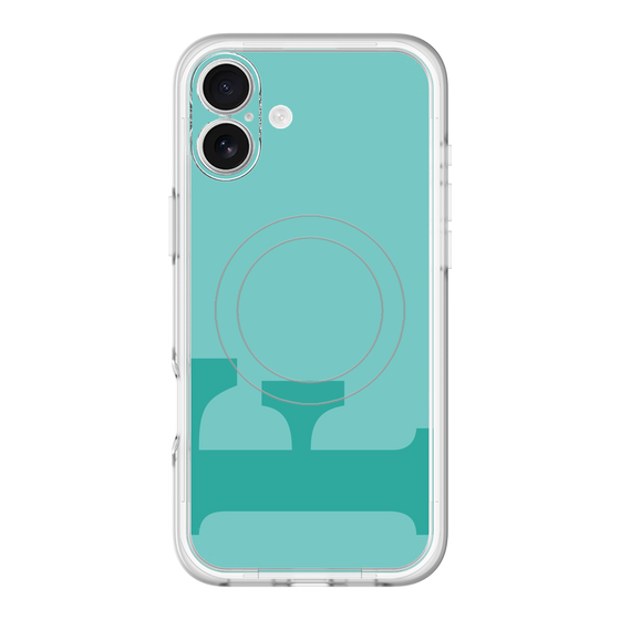 スリムプロテクションプレミアムケース with MagSafe［ オリジナル - initial color - F light green ］