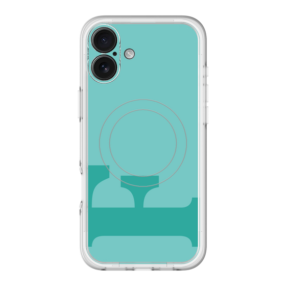 スリムプロテクションプレミアムケース with MagSafe［ オリジナル - initial color - F light green ］