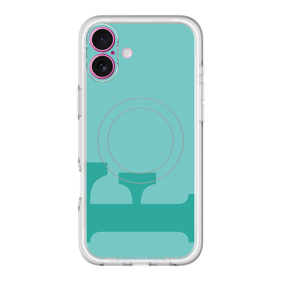 スリムプロテクションプレミアムケース with MagSafe［ オリジナル - initial color - F light green ］