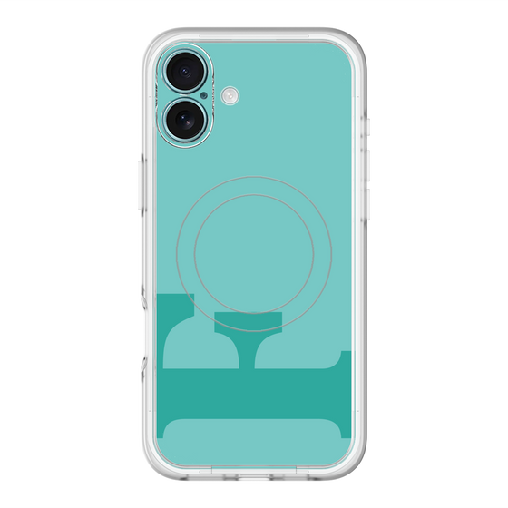 スリムプロテクションプレミアムケース with MagSafe［ オリジナル - initial color - F light green ］