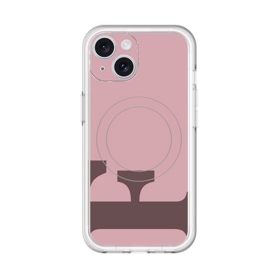 スリムプロテクションプレミアムケース with MagSafe［ オリジナル - initial color - F dusty pink ］