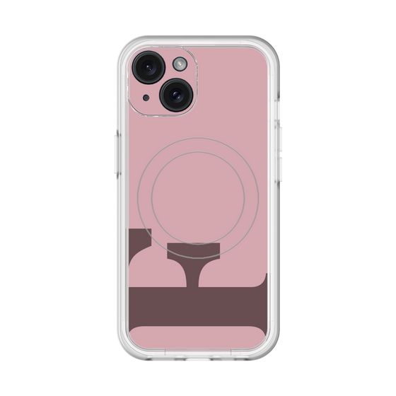 スリムプロテクションプレミアムケース with MagSafe［ オリジナル - initial color - F dusty pink ］