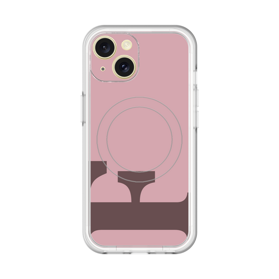 スリムプロテクションプレミアムケース with MagSafe［ オリジナル - initial color - F dusty pink ］