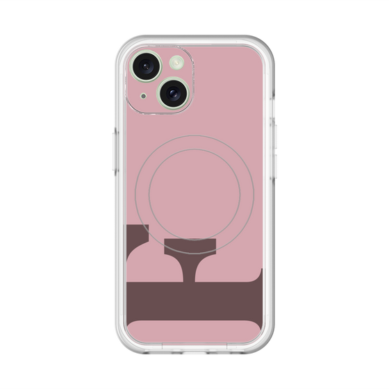 スリムプロテクションプレミアムケース with MagSafe［ オリジナル - initial color - F dusty pink ］