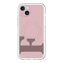 スリムプロテクションプレミアムケース with MagSafe［ オリジナル - initial color - F dusty pink ］