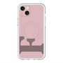 スリムプロテクションプレミアムケース with MagSafe［ オリジナル - initial color - F dusty pink ］