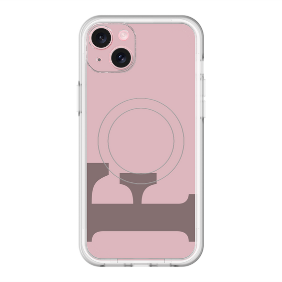 スリムプロテクションプレミアムケース with MagSafe［ オリジナル - initial color - F dusty pink ］