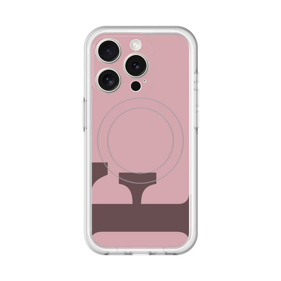 スリムプロテクションプレミアムケース with MagSafe［ オリジナル - initial color - F dusty pink ］