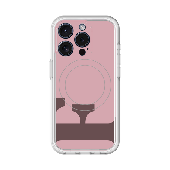 スリムプロテクションプレミアムケース with MagSafe［ オリジナル - initial color - F dusty pink ］