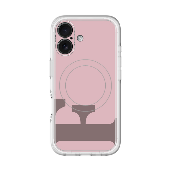 スリムプロテクションプレミアムケース with MagSafe［ オリジナル - initial color - F dusty pink ］