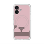 スリムプロテクションプレミアムケース with MagSafe［ オリジナル - initial color - F dusty pink ］