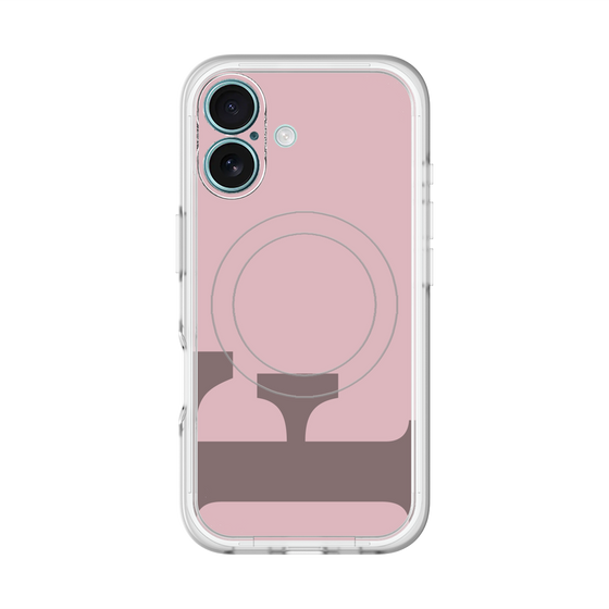 スリムプロテクションプレミアムケース with MagSafe［ オリジナル - initial color - F dusty pink ］