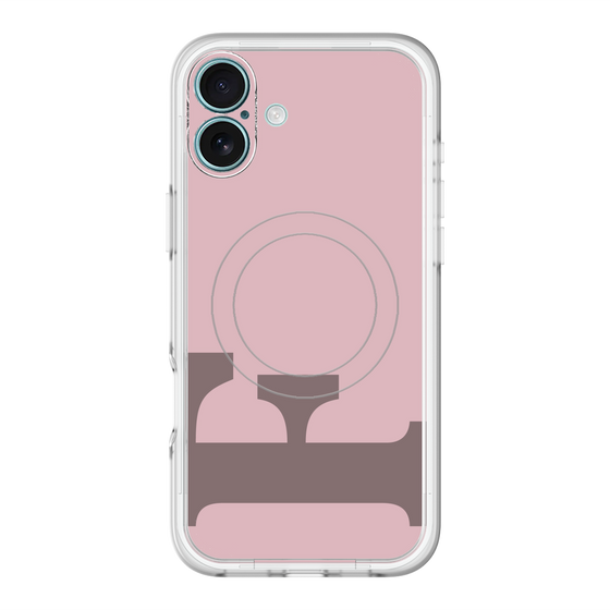 スリムプロテクションプレミアムケース with MagSafe［ オリジナル - initial color - F dusty pink ］