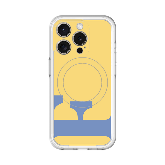 スリムプロテクションプレミアムケース with MagSafe［ オリジナル - initial color - F yellow ］