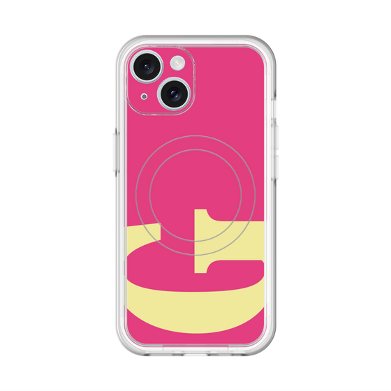 スリムプロテクションプレミアムケース with MagSafe［ オリジナル - initial color - G pink ］